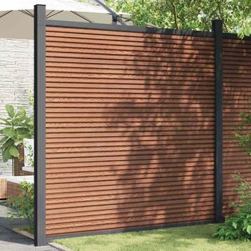 Schuttingpaneel 180x186cm - HKC Bruin | Retourdeal 35% Krt, Tuin en Terras, Overige materialen, 1 tot 2 meter, Minder dan 3 meter