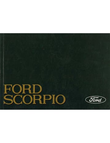 1989 FORD SCORPIO INSTRUCTIEBOEKJE NEDERLANDS, Auto diversen, Handleidingen en Instructieboekjes