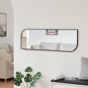 Wandspiegel Tarvindak 120x40 cm zwart [en.casa], Verzenden, Nieuw