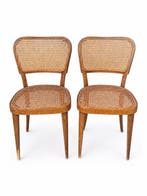 Stoel (2) - Hout, Vienna-stro - Weense stoelen