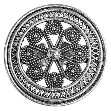 Fako Bijoux - Vestsluiting Broche Rond - Vestclip - Cirkel, Verzenden, Nieuw