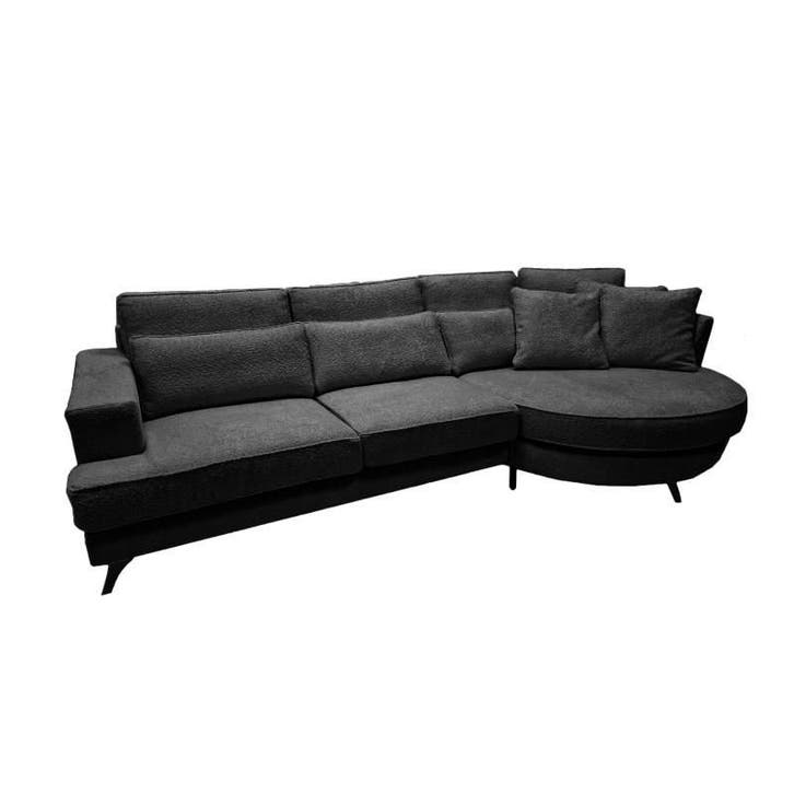 Loungebank Clinge - loungebanken - Antraciet, Huis en Inrichting, Banken | Sofa's en Chaises Longues, 150 cm of meer, Nieuw, 300 cm of meer