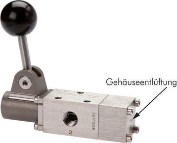 3/2 G1/4 Universeel Handbediende Hefboom Ventiel RVS, Verzenden, Nieuw