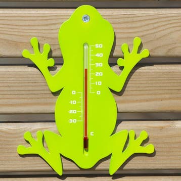 Kunststof Muurthermometer 15cm Groene Kikker voor Binnen..., Verzenden, Nieuw