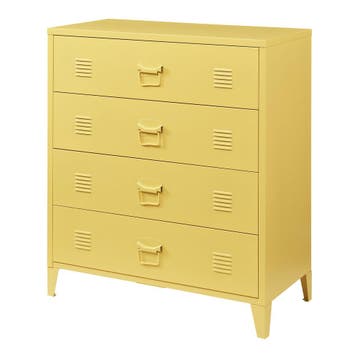 Ladekast Hämeenlinna commode met lades 92x80x40 cm geel [en., Verzenden, Nieuw
