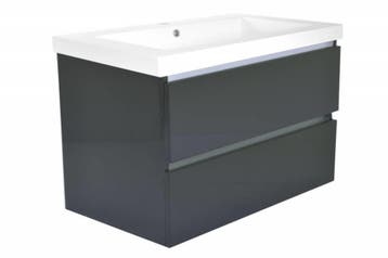 Wiesbaden Vision kunstmarmer wastafel 1 kraangat 100x46 wit, Ophalen of Verzenden, Nieuw