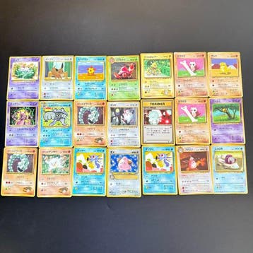 Pokémon - 21 Bulk kaarten - Mew, Mewtwo, Poliwag, Eevee,, Nieuw
