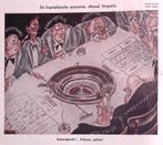 Kapitalisme afgebeeld als Straperlo op spotprent (Lithos), Antiek en Kunst, Verzenden