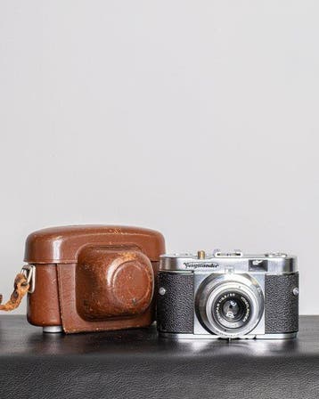 Voigtländer Vito B + Color-Skopar 50mm f/3.5 + Case Analoge, Nieuw