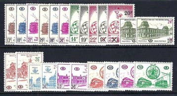 België 1954/1965 - de volledige periode spoorwegzegels -, Gestempeld
