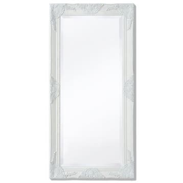 vidaXL Wandspiegel Barok 100 x 50 cm wit, Verzenden, Nieuw