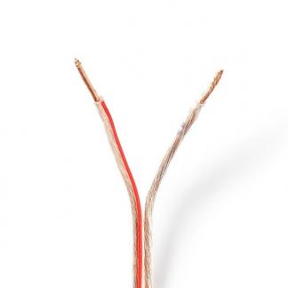 Luidsprekerkabel op rol | 15 meter (1.5 mm², Transparant), Audio, Tv en Foto, Audiokabels en Televisiekabels, Nieuw, Verzenden