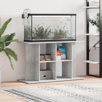 vidaXL Aquariumstandaard Betongrijs 100x40x60 cm Bewerkt, Verzenden, Nieuw