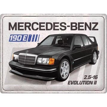 Wandbord reclamebord MercedesBenz 190 Parking Daimler bord, Verzamelen, Ophalen of Verzenden, Nieuw, Auto's