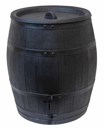 Houten regenton 240 liter Wineman Black Pearl, Nieuw