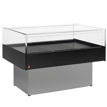 Panoramische gekoelde self-service toonbank - GRIJS/ZWART, Verzenden, Nieuw in verpakking, Koelen en Vriezen