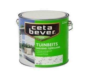 Cetabever Tuinbeits Dekkend Zijdeglans - ral 9001 - 1 liter, Overige kleuren, Nieuw, Beits, Ophalen of Verzenden