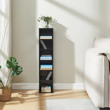 CD DVD kast vakkenkast met 6 planken 90x20x20 cm - verschill, Verzenden, Nieuw