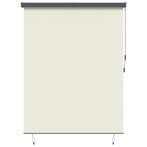vidaXL Rolgordijn Crèmekleurig 200 x 250 cm Stof en, Verzenden, Nieuw, Crème