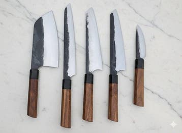 Keukenmes - Kitchen knife set - Staal - Noord Amerika -