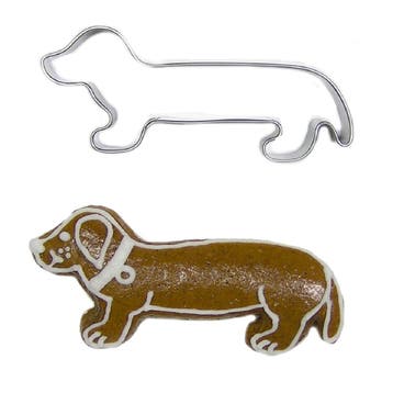 BrandNewCake Uitsteekvorm Hond Teckel RVS 8cm, Verzenden, Nieuw