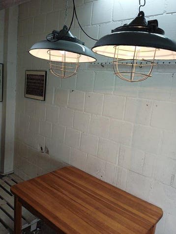 Plafondlamp (2) - Oké 2 - Metaal, Keramiek, Emaille