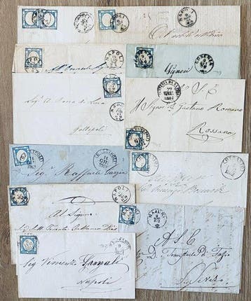 Italiaanse oude staten - Napels 1861/1862 - Provincie Napels, Gestempeld