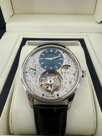 HAOFA - Tourbillon Ref. 1036 GMT Dual time zone Day and, Nieuw