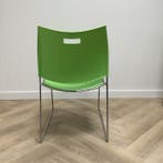 Casala Curvy stoel / stapelstoel,  groen, Ophalen of Verzenden, Gebruikt, Stof, Eén
