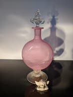 Murano - Parfumfles - Mezza Filigrana - Muranoglas, Antiek en Kunst, Antiek | Glas en Kristal