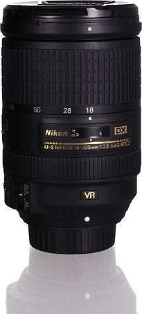 Nikon AF-S DX NIKKOR 18-300 mm F3.5-5.6 ED G VR 77 mm filter, Verzenden, Zo goed als nieuw, Telelens