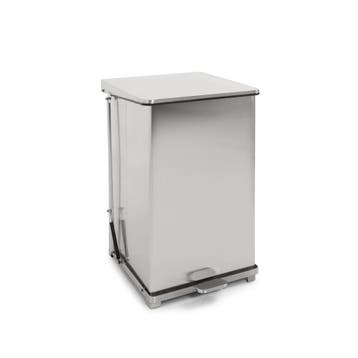 Industriële pedaalemmer 152 ltr - Mat RVS, Verzenden, Nieuw