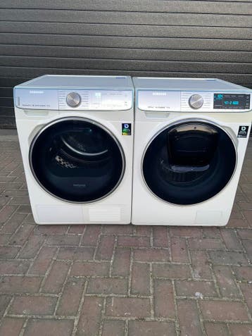 TOPSET! SAMSUNG 9KG WASMACHINE SAMSUNG 9KG WARMTEPOMPDROGER!, Minder dan 85 cm, 8 tot 10 kg, Ophalen of Verzenden, Voorlader