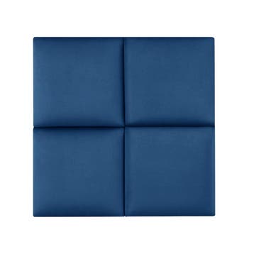 Gestoffeerde wandpanelen Carpino set van 4 fluweel 30x30 cm, Verzenden, Nieuw