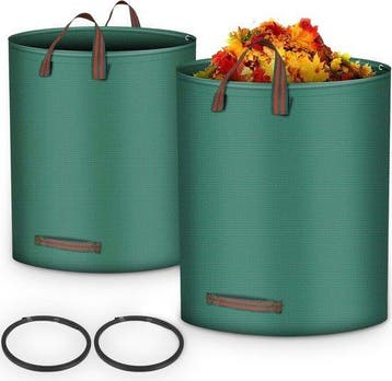 Tuinafvalzak 2x 280L – Extra Sterk En Opvouwbaar, Nieuw