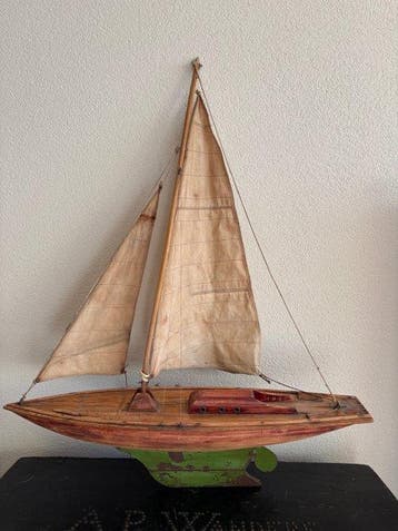 Modelschip - Een groot vermoedelijk pond yacht