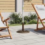 vidaXL Parasolvoet 44x44x31 cm gietijzer bronskleurig, Tuin en Terras, Parasols, Verzenden, Nieuw, Minder dan 1 meter, Parasolvoet