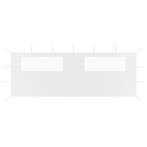 vidaXL Prieelzijwand met ramen 6x2 m wit, Verzenden, Nieuw