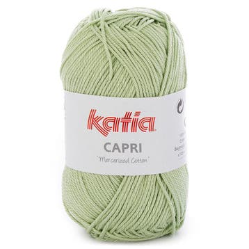 Katia Capri - 82170 zeer lichtgroen - Katoen Garen, Hobby en Vrije tijd, Breien en Haken, Ophalen of Verzenden, Nieuw