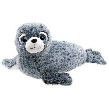 Creation zeehond knuffel - pluche - grijs/wit - 50 cm, Verzenden, Nieuw