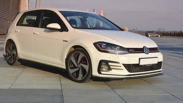 Voorspoiler Volkswagen Golf 7.5 GTI FL Maxton Glans Zwart, Ophalen of Verzenden, Nieuw