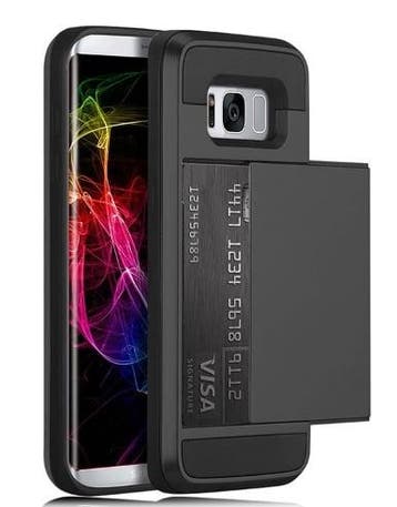 Galaxy S8 Plus Slide Armor Hoesje Met Pashouder, Ophalen of Verzenden, Nieuw