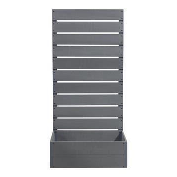 Plantenbak met tuinscherm Heerde HKC 150x72x38 cm grijs [en., Verzenden, Nieuw
