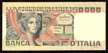 Italië. 50000 Lire 11/04/1980 (Zonder minimumprijs)