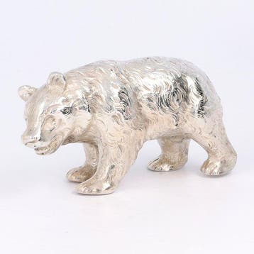 Beer. - Beeldje, Bruine beer (Ursus arctos). - 6.7 cm - .800