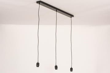 Rietveld Hanglampen - Zwart - Metaal, Verzenden, Nieuw