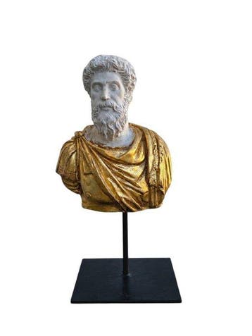 sculptuur, Busto Marco Aurelio - 25 cm - marmerpoeder, Antiek en Kunst