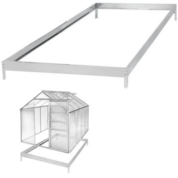 Broeikas van aluminium met fundament, 185x250x195cm, Verzenden, Nieuw