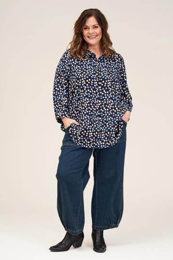 Gozzip barrel jeans broek Maat:, Kleding | Dames, Verzenden, Nieuw, Overige kleuren