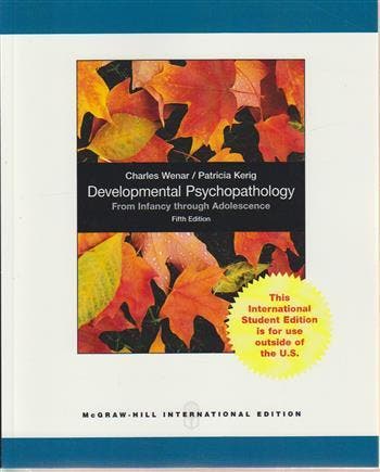 Developmental Psychopathology 9780077137458, Zo goed als nieuw